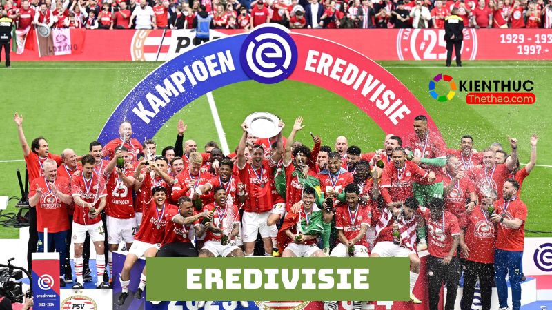 Eredivisie là giải đấu bóng đá tốt thứ 6 tại châu Âu 