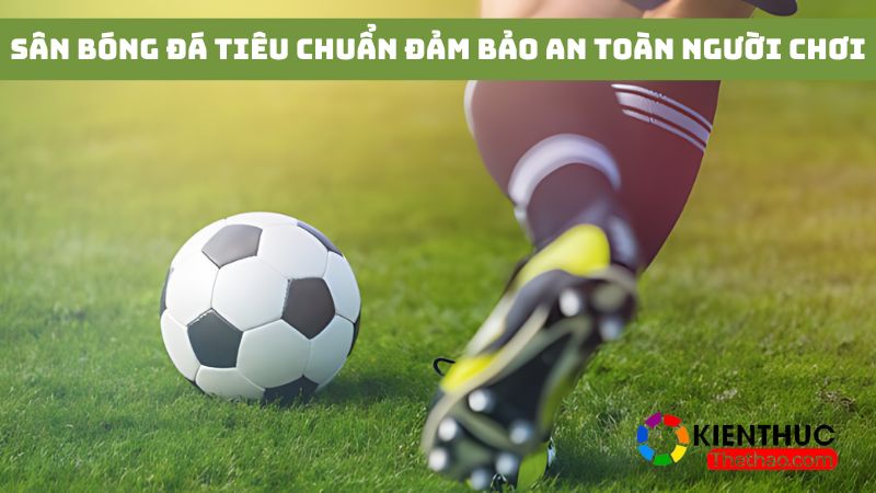 Sân bóng đá đạt tiêu chuẩn đảm bảo an toàn cho các cầu thủ trên sân 