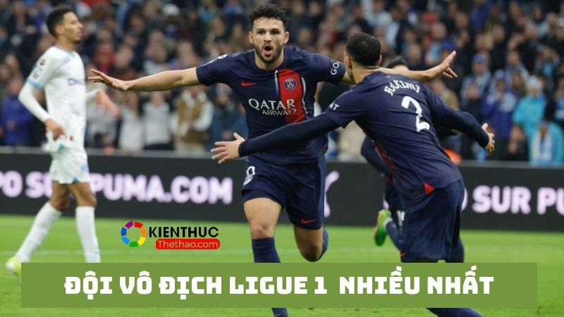 PSG là đội bóng có số lần vô địch nhiều nhất trong lịch sử giải bóng đá Pháp