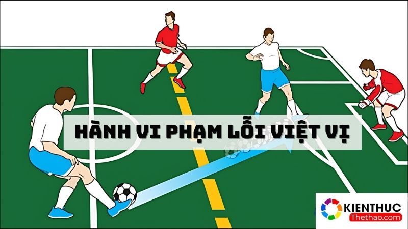 Hành vi phạm lỗi việt vị trong trận đấu